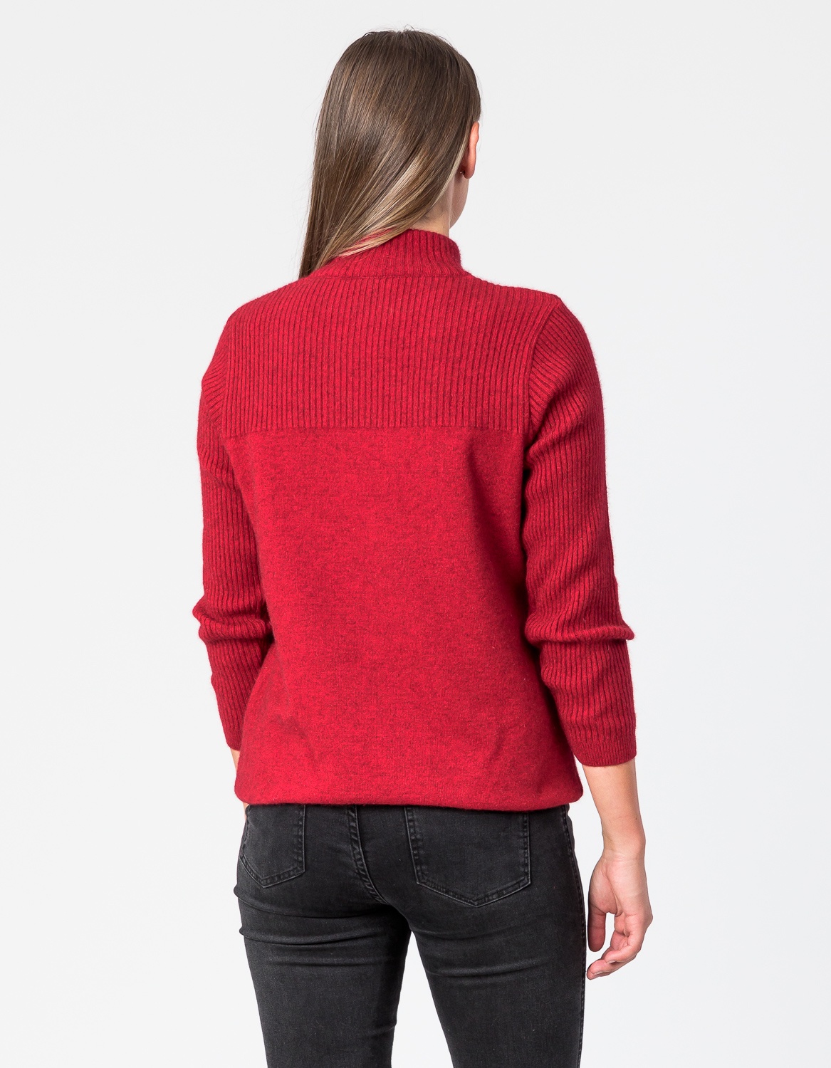 FIONA TURTLE NECK PULLOVER WITH INTRICATE JACQUARD PATTERN