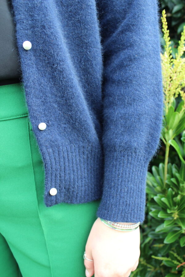 Pearl Crew Neck Cardigan - Image 3